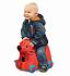 Детский чемодан-каталка на колесиках - Собачка, красный  - миниатюра №1